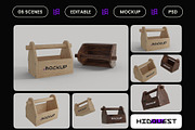 Tool Storage Box Mockup, a Household Mockup by hiddemaru (Thumbnail 2 of 4)