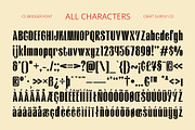 CS Bridger – Bold Font, a Sans Serif Font by Craft Supply Co. (Thumbnail 8 of 8)