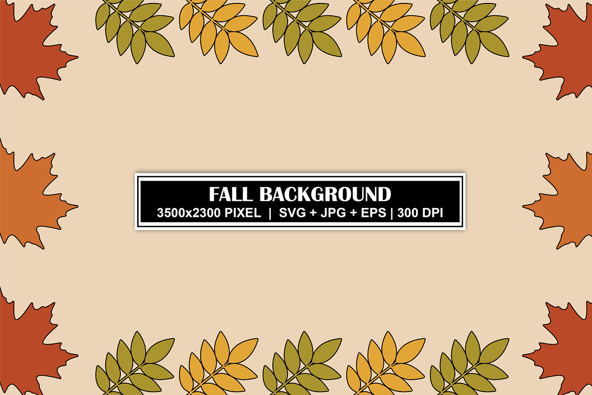 Autumn Leaves Botanical Background, a Background Graphic by Gfx Expert Team (Photo 1 of 3)