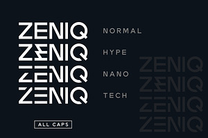 ZENIQ - Techno Font