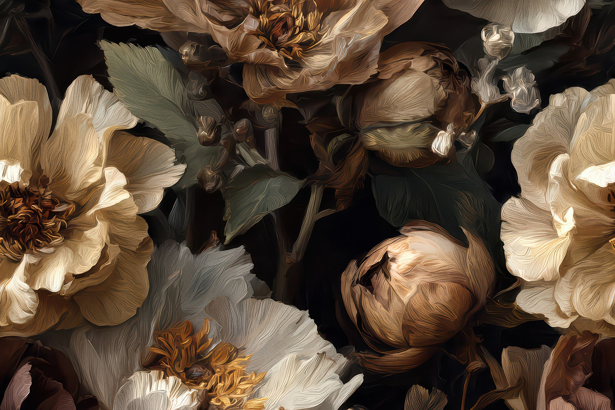 Moody Floral Seamless Pattern, a Decorative Illustration by Virgo Studio