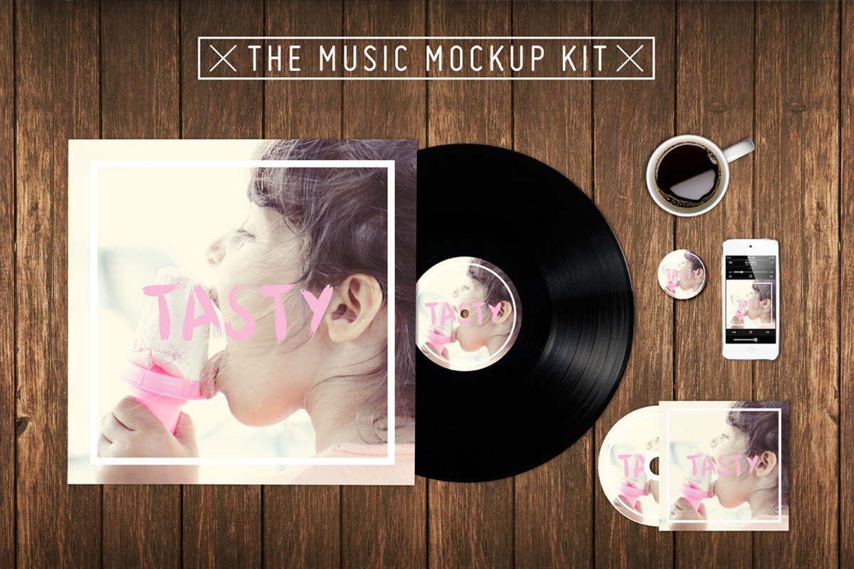 The Music Kit Mockup, a Product Mockup by this is awsm (Photo 1 of 3)