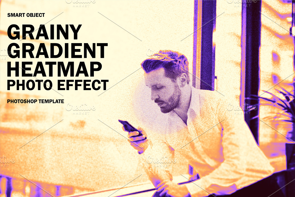 Grainy Gradient Heatmap Photo Effect, a Layer Style Add-On by alexdndz (Photo 1 of 3)