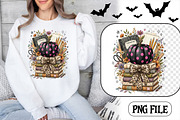 Black pumpkin with pink polka dots, a Seasonal Illustration by CrexoraLab (Thumbnail 1 of 4)