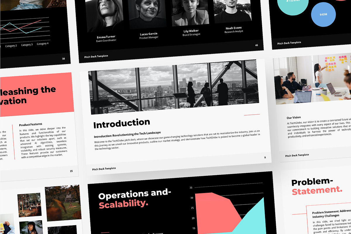 Pitch Deck Keynote Template, a Presentation Template by Gaize (Photo 1 of 11)