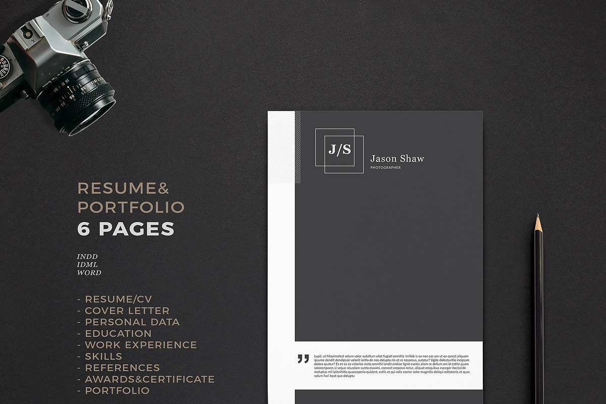 Alpha Resume Template, a Resume Template by Nina Shaw (Photo 1 of 9)