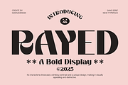 Rayed - Bold Display Font, a Sans Serif Font by Marvadesign (Thumbnail 1 of 9)