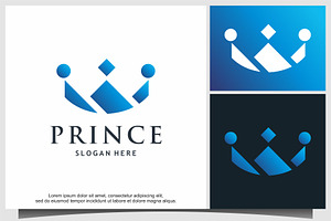 crown logo design template, a Branding & Logo Template by ebinta99