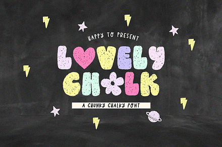 LOVELY CHALK, a Handwritten Font by Maria Feliz Fonts