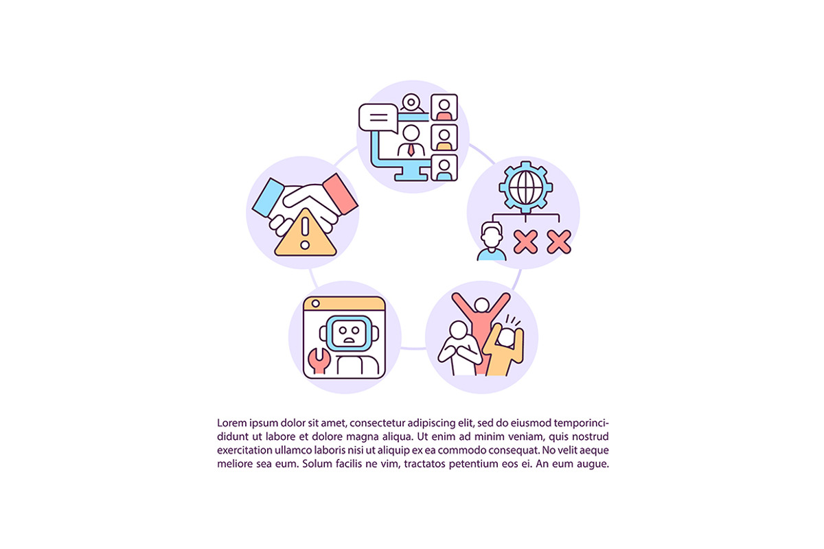 Unproductive team work icons, an Outline Icon by bsd studio | Creative ...