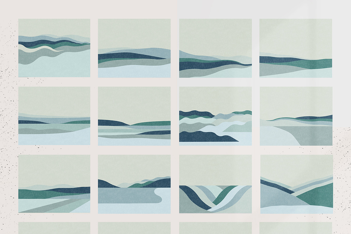 Modern Abstract Landscapes, a Texture Illustration by Basia Stryjecka (Photo 11 of 22)