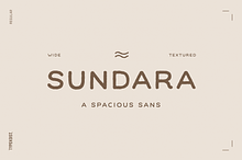 Sundara Wide Textured Display Font
