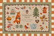 Foxberry Tales – Autumn Clipart Set, an Object Graphic by alonahaidash (Thumbnail 1 of 13)