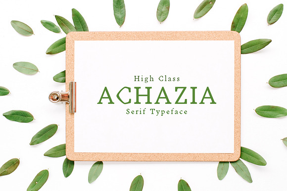 Achazia Serif Font Family Pack preview 7
