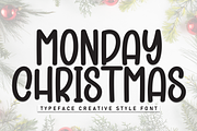 Monday Christmas | Script Font, a Script Font by Scratchones (Thumbnail 1 of 8)