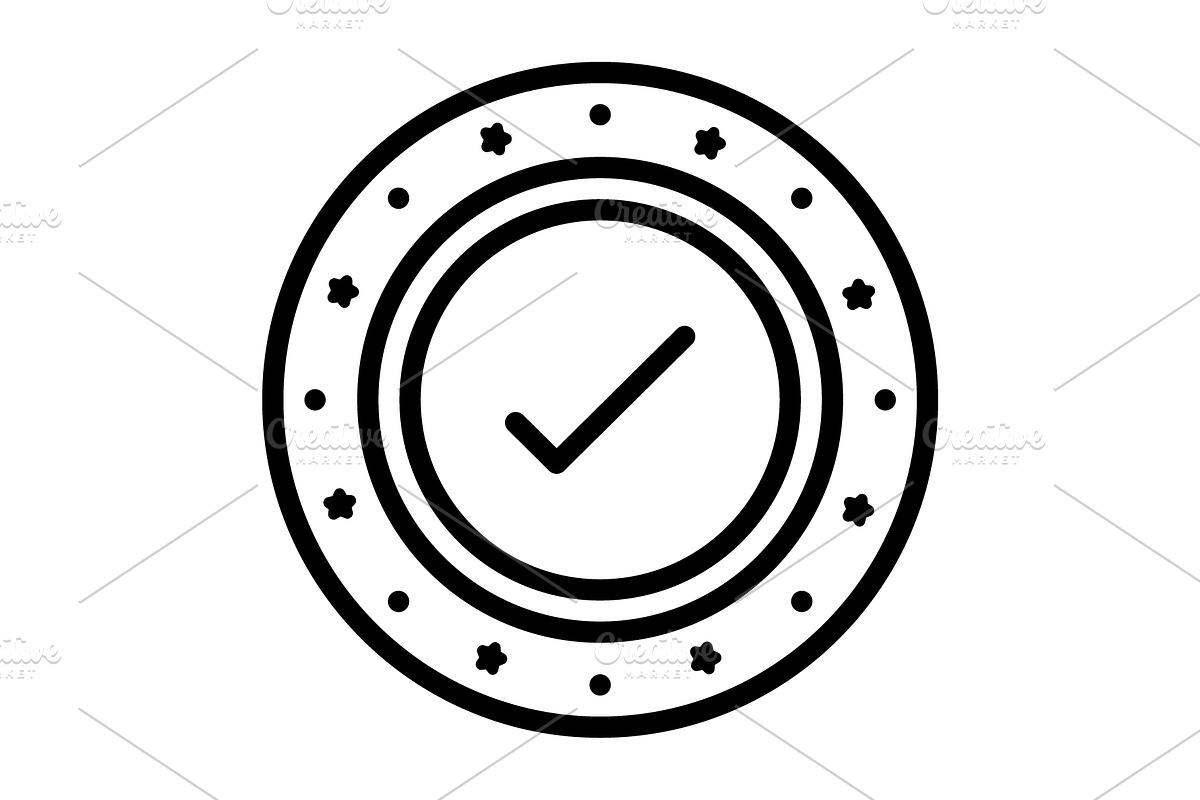 Check cheque black icon, an Outline Icon by Creative priyanka