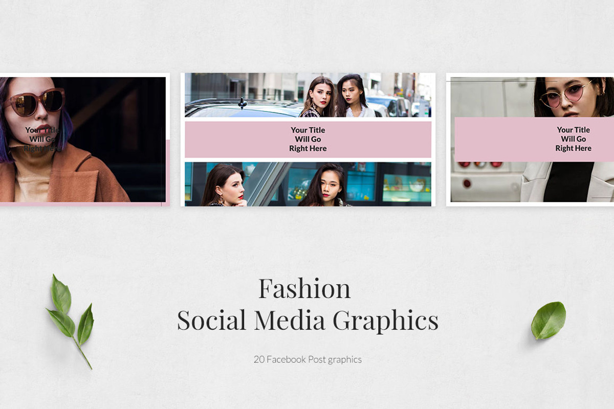 Fashion Facebook Posts, a Social Media Template by Social Corner Graphics (Photo 2 of 7)