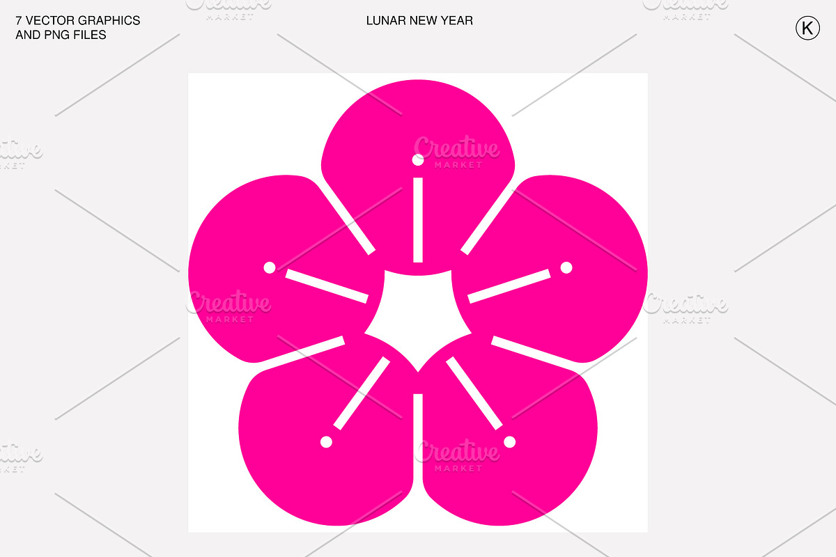 Lunar New Year Vectors/PNG, a Seasonal Illustration by Kessens (Photo 7 of 8)