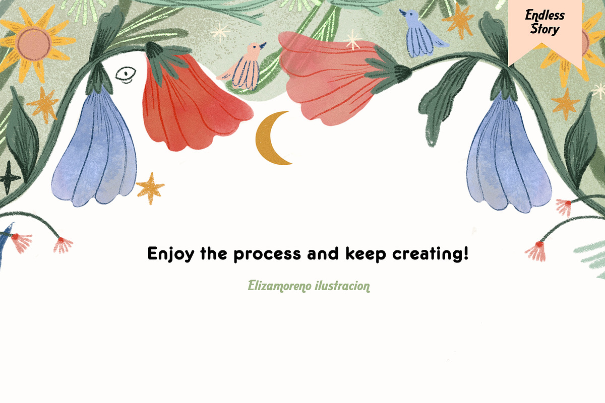 Endless story Procreate Brushes, a Brush Add-On by Eliza Moreno Illustration (Photo 8 of 8)