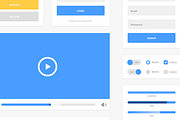 Fluid UI Kit (PSD), an UI Kit Template by Jamie Peak (Thumbnail 1 of 2)