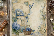 Vintage Hydrangea Junk Journal Kit, an Object Graphic by Traveling Designer (Thumbnail 6 of 6)