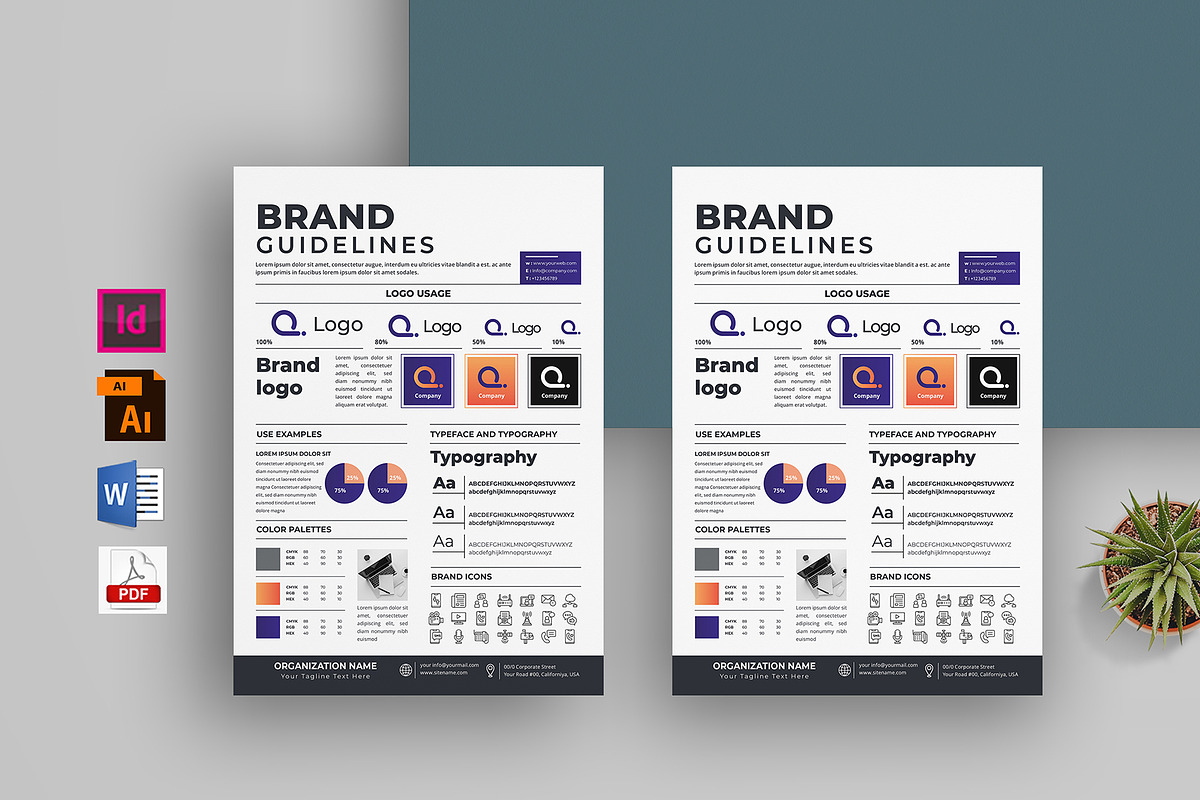 Brand Guidelines Poster Template, a Flyer Template by obayes