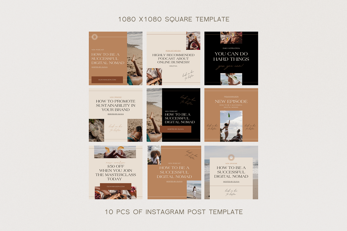 Bela | Podcast Canva Template, a Social Media Template by With Faith & Love (Photo 7 of 12)
