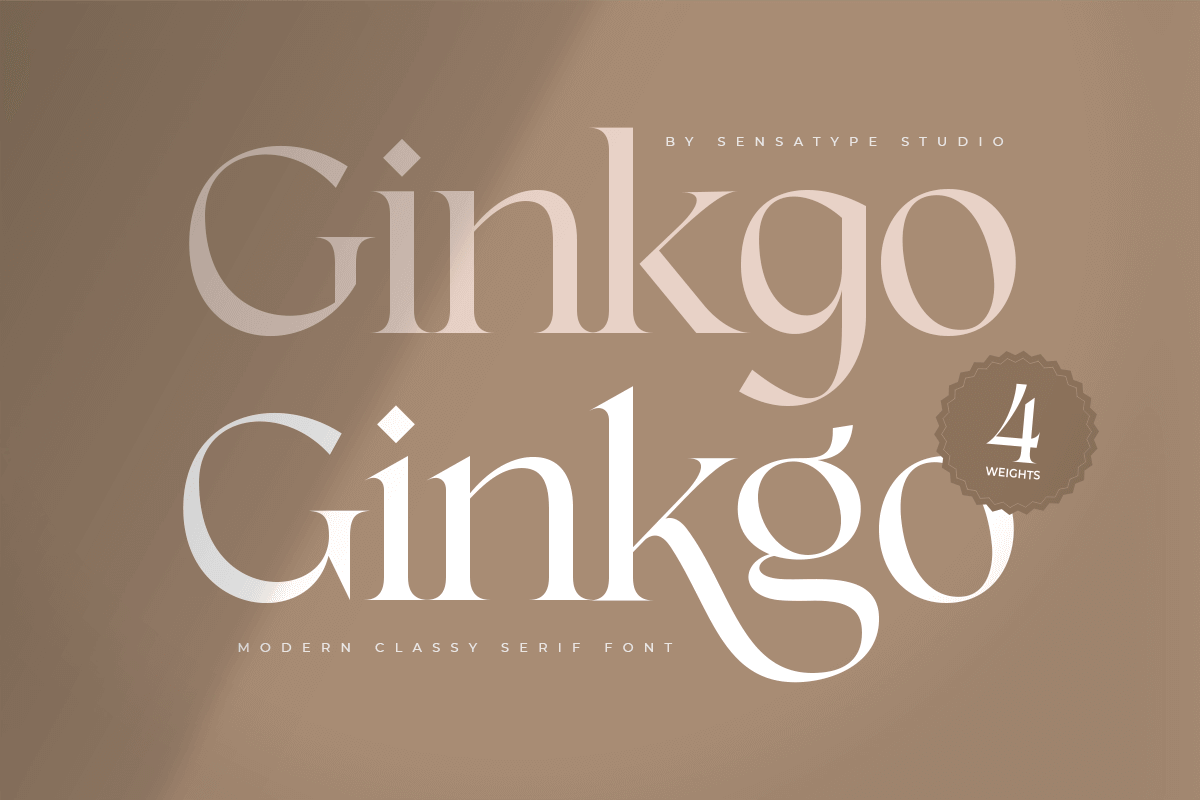 Ginkgo - Modern Classy Serif Font, a Serif Font by Sensatype (Photo 1 of 20)