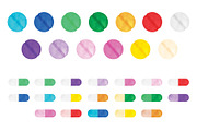 Medication pill bottle clipart set, an Illustration by SugarPickle Clip Art (Thumbnail 3 of 3)