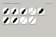 Old painting texture brushes for AI, a Brush Add-On by Studio Mei Design (Thumbnail 6 of 6)