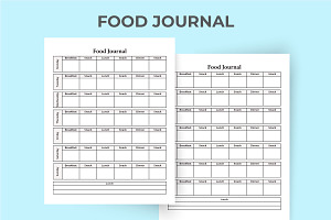 Daily Food Journal KDP Interior