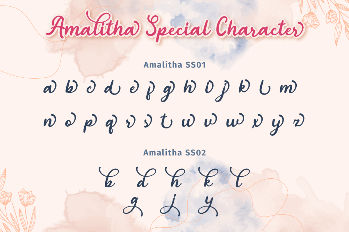 Amalitha - Layered Script Font, a Script Font by Attype (Photo 5 of 8)