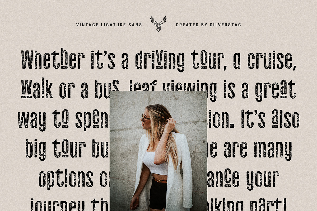 skyline - vintage ligature sans font, a Sans Serif Font by SilverStag Type Foundry (Photo 8 of 16)