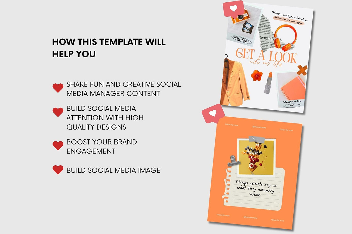 Social Media Manager Content Template preview 8