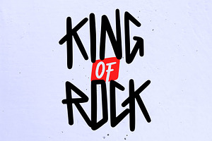 King of Rock Heavy Metal Font