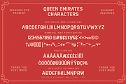 QUEEN EMIRATES - Serif Typeface, a Serif Font by zeenesia (Thumbnail 8 of 8)