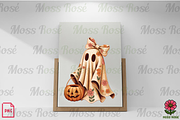 Floral Ghost with Pumpkin, a Graphic by Moss Rose (Thumbnail 3 of 3)