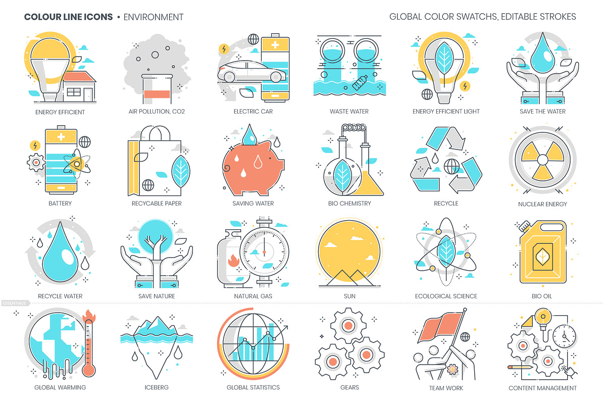 Color line icons, an Outline Icon by Howcolour (Photo 29 of 32)