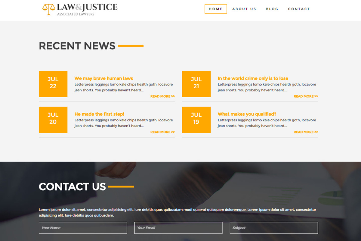 Law&Justice: Law Firm HTML5 Template, a HTML Template by ThemeBear (Photo 4 of 6)