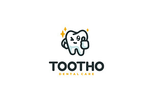 Cute Tooth Mascot Logo Design, a Branding & Logo Template by Artnivora.Std