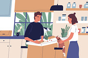 Couple cooking at kitchen together, a Person Illustration by Good Studio (Thumbnail 3 of 3)