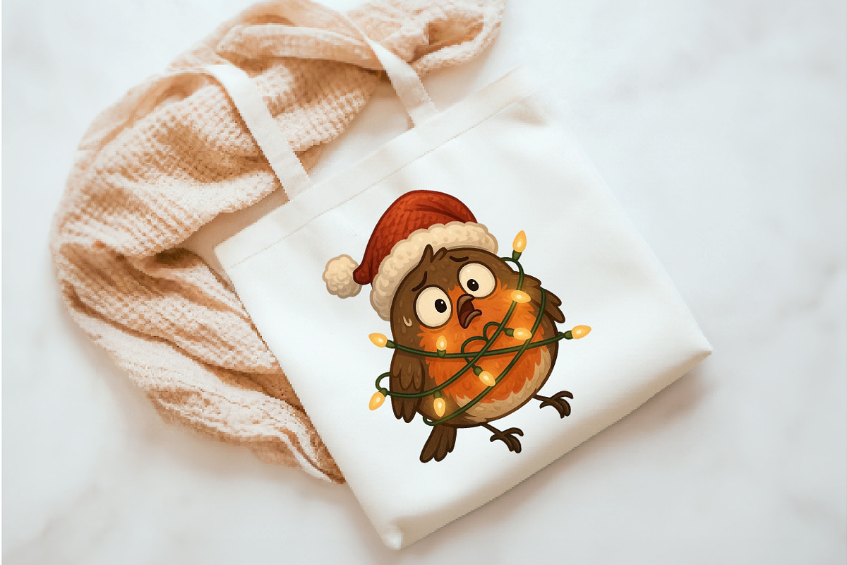 Christmas Robin Bird PNG, an Illustration by Watercolor design (Photo 5 of 6)