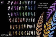 Procreate Brushes Gold Foliage Vol 1, a Brush Add-On by Fashion Workshop Bkk (Thumbnail 10 of 11)