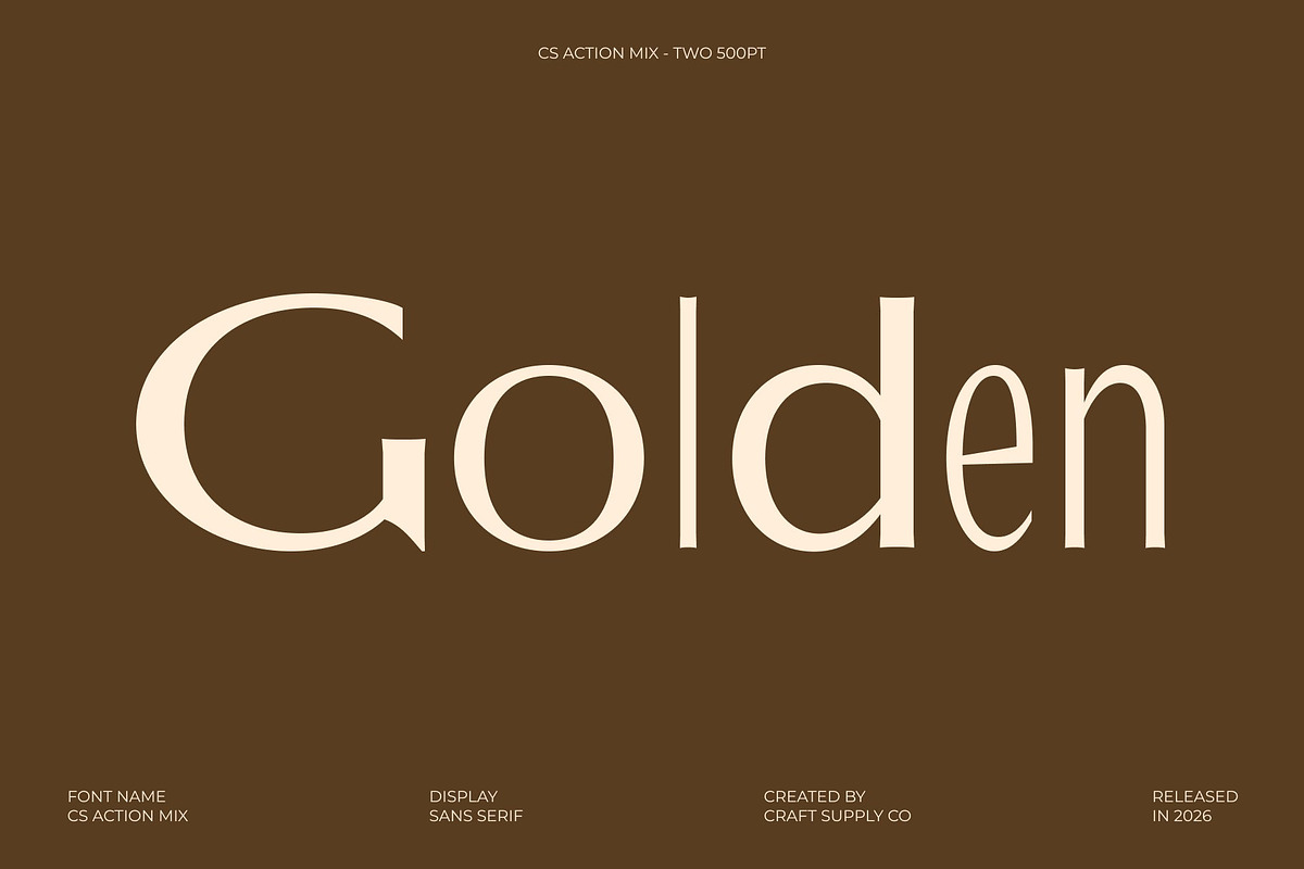 CS Action Mix, a Sans Serif Font by Craft Supply Co. (Photo 2 of 8)