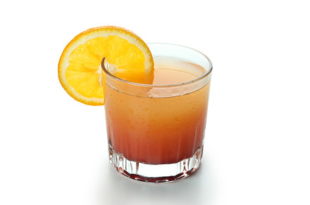 Tequila sunrise cocktail isolated on white background, a Food & Drink Photo by AtlasStudio PRO