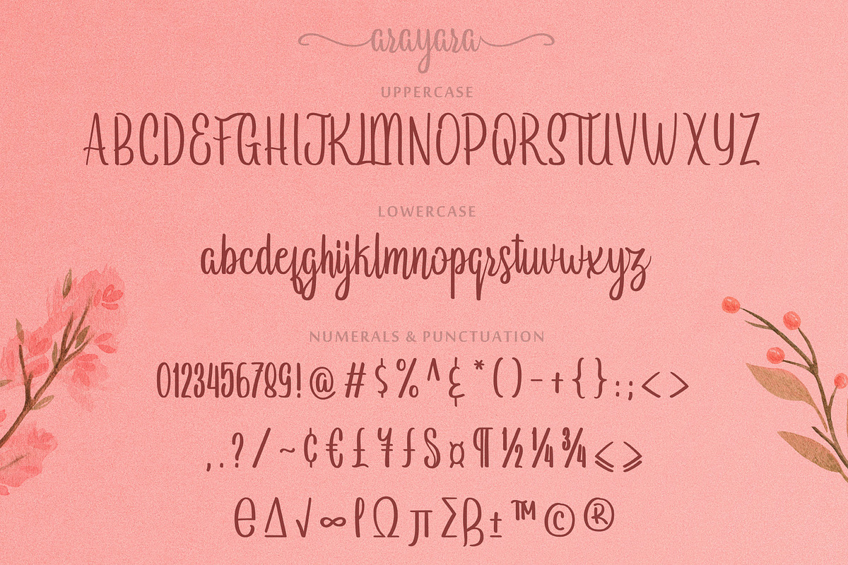 Arayara - Modern Script Fonts preview 5