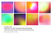 25 Gradient retro background set, a Texture Graphic by Nuchylee Photo (Thumbnail 7 of 13)