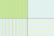 Seamless Blue Green Stripes & Plaids, a Pattern Graphic by Melissa Held Designs (Thumbnail 4 of 6)