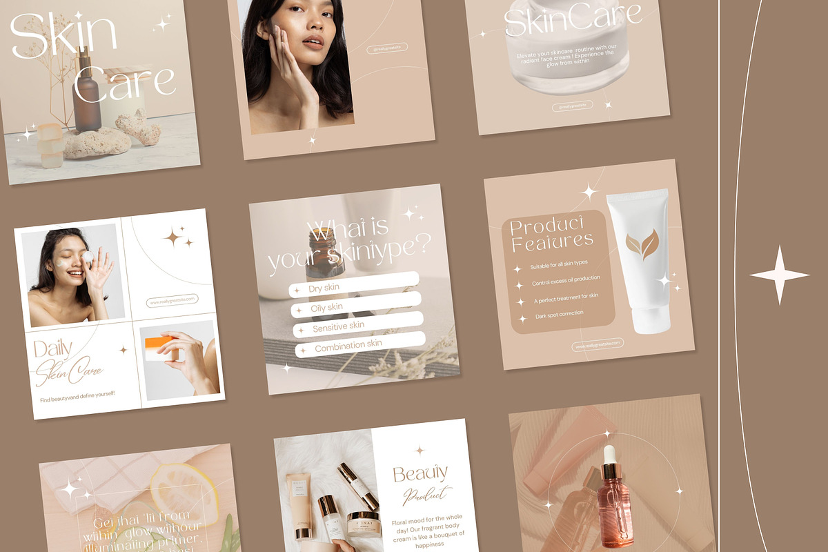 Beauty Magic Social Media Kit _Canva, a Social Media Template by ElladesignCo (Photo 6 of 7)