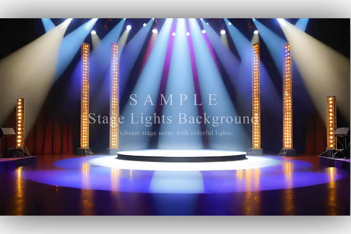 15 Stage Lights Background, a Background Graphic by NOMO DESIGN (Photo 6 of 16)